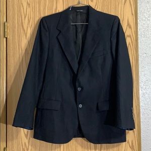 Lanvin All Virgin Wool Navy Blue Pinstripe Blazer